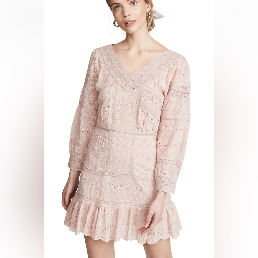 LoveShackFancy Cheri mini dress EUC size 0 - Picture 1 of 6